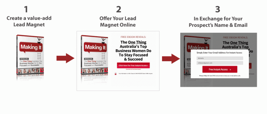 Lead Magnet Optin Process