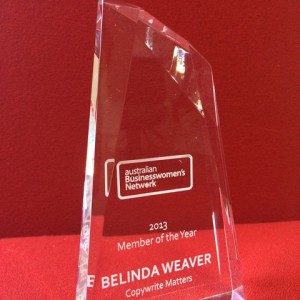 Belinda Weaver, Member of the Year