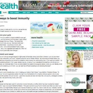Chantelle Belle featured in Nature & Health magazine