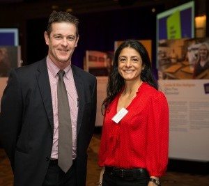 Minister for Small Business Russell Northe with Suzi Dafnis