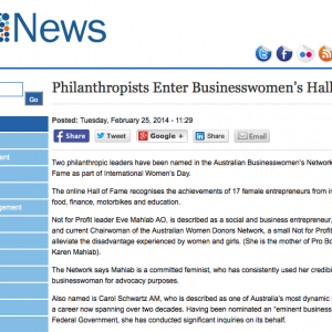 ProBono News - Australian Businesswomen's Hall of Fame