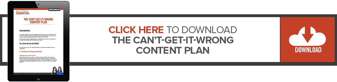 The Can't-Get-It-Wrong Content Plan
