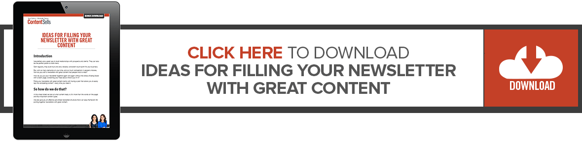 Ideas for Filling Your Newsletter with Great Content