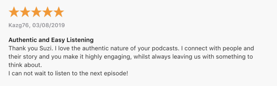 Apple Podcasts Testimonial