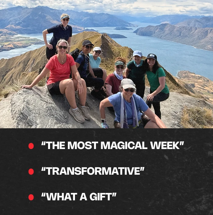 We’ve travelled to Hawai’i, New Zealand, Greece, and more, bringing small groups of women on our retreats.
