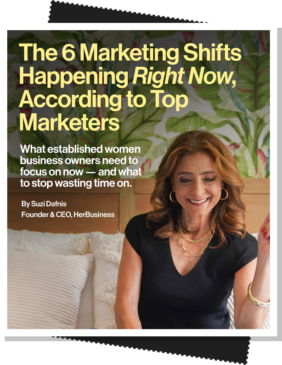 Suzi Dafnis HerBusiness free marketing guide for established women business owners