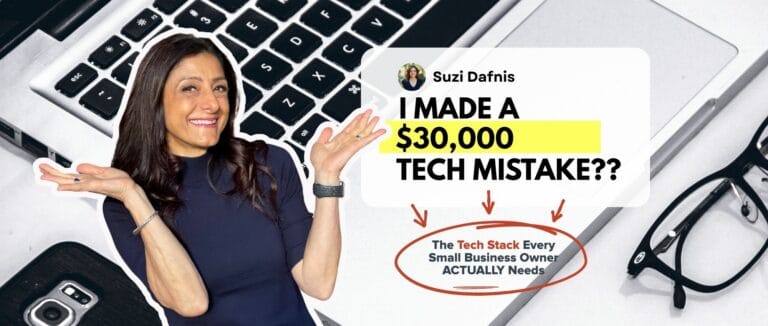 Business owner reviewing tech stack after making a costly technology mistake